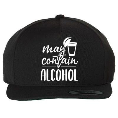 May Contain Alcohol Wool Snapback Cap