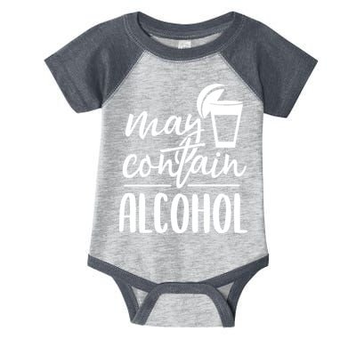 May Contain Alcohol Infant Baby Jersey Bodysuit