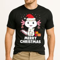Merry Christmas Axolotl Santa Hat Christmas Salamander Fish Cooling Performance Crew T-Shirt