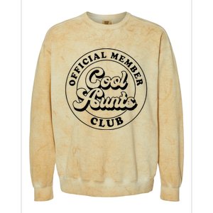 Member Cool Aunts Club Auntie Aunt Mothers Day Colorblast Crewneck Sweatshirt