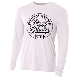 Member Cool Aunts Club Auntie Aunt Mothers Day Cooling Performance Long Sleeve Crew