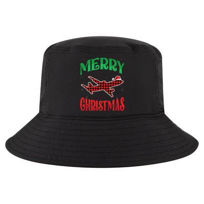 Merry Christmas Aviation Santa Hat Airplane Pilots Xmas Gift Cool Comfort Performance Bucket Hat