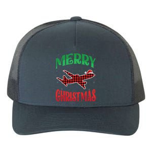 Merry Christmas Aviation Santa Hat Airplane Pilots Xmas Gift Yupoong Adult 5-Panel Trucker Hat