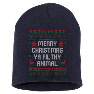 Merry Christmas Animal Filthy Ya Xmas Family Pajama Short Acrylic Beanie