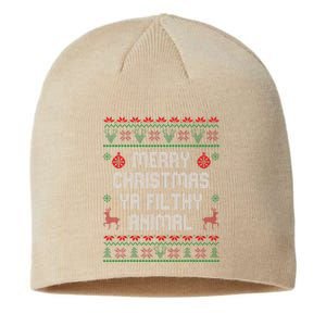 Merry Christmas Animal Filthy Ya Xmas Family Pajama Sustainable Beanie