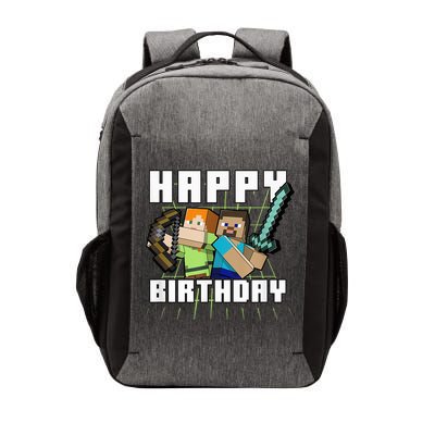 Mine Craft Alex & Steve Happy Birthday Vector Backpack