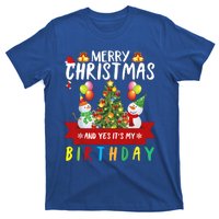 Merry Christmas And Yes ItS My Birthday Christmas Party Cute Gift T-Shirt