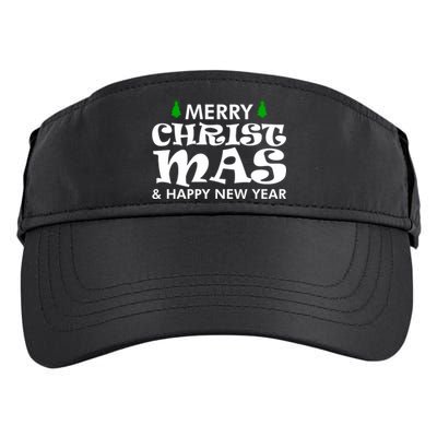 Merry Christmas And Happy New Year Adult Drive Performance Visor