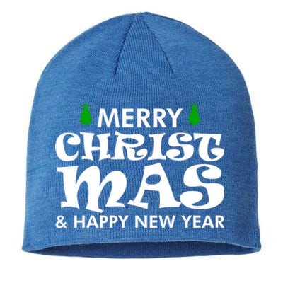 Merry Christmas And Happy New Year Sustainable Beanie