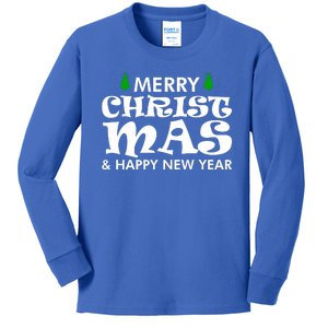 Merry Christmas And Happy New Year Kids Long Sleeve Shirt