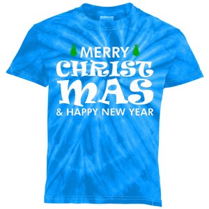 Merry Christmas And Happy New Year Kids Tie-Dye T-Shirt