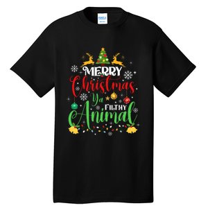 Merry Christmas Animal Filthy Ya Xmas Family Pajama Tall T-Shirt