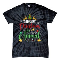 Merry Christmas Animal Filthy Ya Xmas Family Pajama Tie-Dye T-Shirt