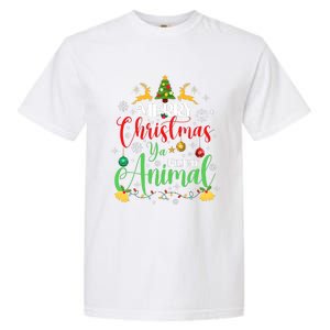 Merry Christmas Animal Filthy Ya Xmas Family Pajama Garment-Dyed Heavyweight T-Shirt