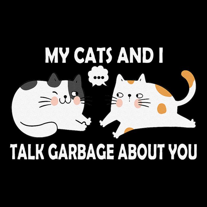 My Cats And I Talk Garbage About You Funny Hilarious Cat Daily Commute Backpack