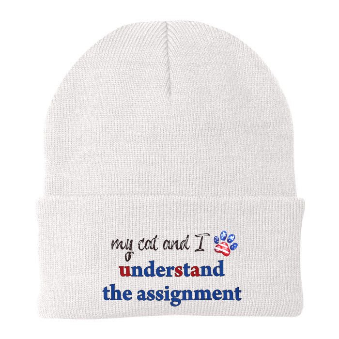 My Cat And I Understand The Assignment Knit Cap Winter Beanie