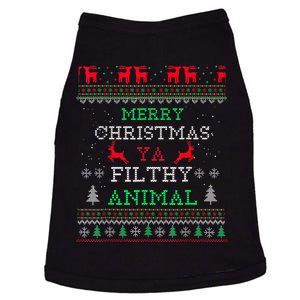 Merry Christmas Animal Filthy Ya Xmas Pajama Family Matching Doggie Tank