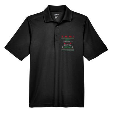 Merry Christmas Animal Filthy Ya Xmas Pajama Family Matching Men's Origin Performance Pique Polo