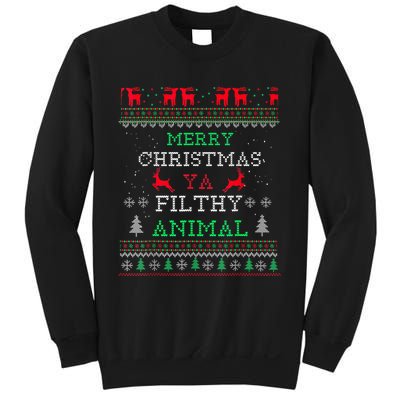 Merry Christmas Animal Filthy Ya Xmas Pajama Family Matching Sweatshirt