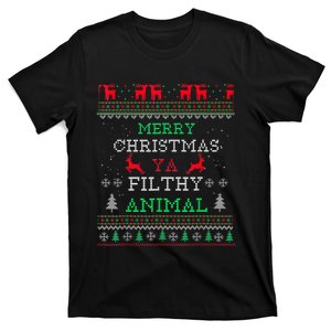 Merry Christmas Animal Filthy Ya Xmas Pajama Family Matching T-Shirt