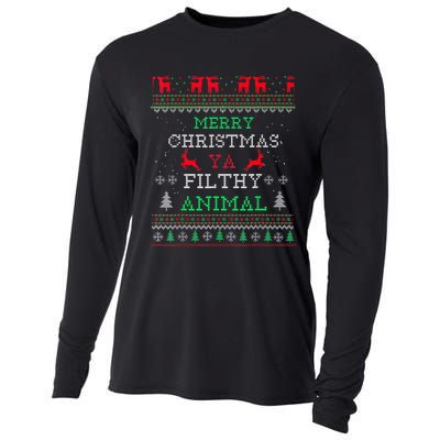 Merry Christmas Animal Filthy Ya Xmas Pajama Family Matching Cooling Performance Long Sleeve Crew