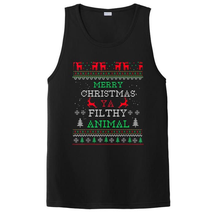 Merry Christmas Animal Filthy Ya Xmas Pajama Family Matching PosiCharge Competitor Tank