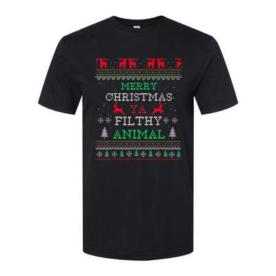 Merry Christmas Animal Filthy Ya Xmas Pajama Family Matching Softstyle CVC T-Shirt