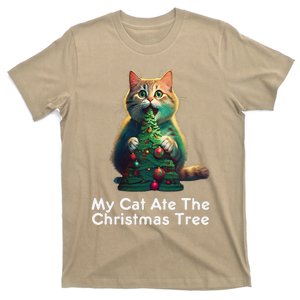 My Cat Ate The Christmas Tree Festive Holiday T-Shirt