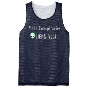 Make Conspiracies Aliens Again Funny Ufo Enthusiast Design Mesh Reversible Basketball Jersey Tank