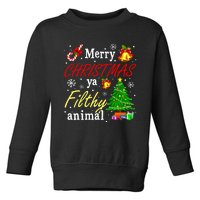 Merry Christmas Animal Filthy Ya Funny Xmas Family Pajama Toddler Sweatshirt