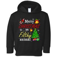 Merry Christmas Animal Filthy Ya Funny Xmas Family Pajama Toddler Hoodie