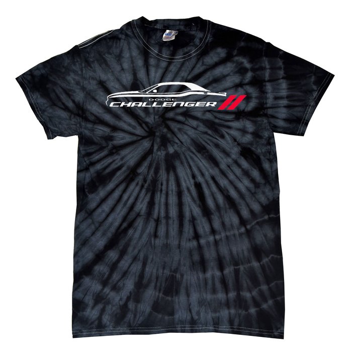 Muscle Car American Flag 4th July Tie-Dye T-Shirt