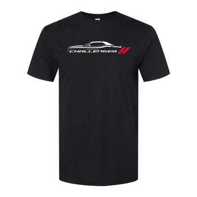 Muscle Car American Flag 4th July Softstyle CVC T-Shirt