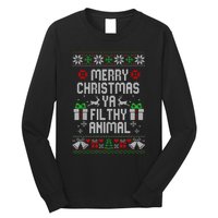 Merry Christmas Animal Filthy Ya Xmas Pajama Long Sleeve Shirt