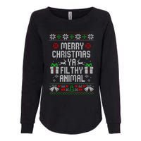 Merry Christmas Animal Filthy Ya Xmas Pajama Womens California Wash Sweatshirt