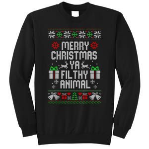 Merry Christmas Animal Filthy Ya Xmas Pajama Tall Sweatshirt