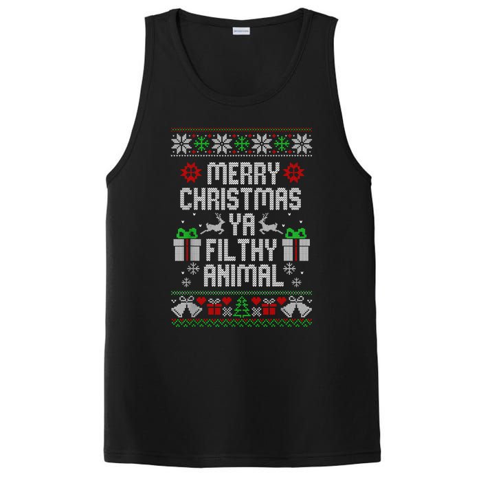 Merry Christmas Animal Filthy Ya Xmas Pajama PosiCharge Competitor Tank