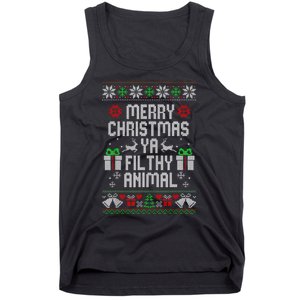 Merry Christmas Animal Filthy Ya Xmas Pajama Tank Top