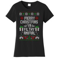 Merry Christmas Animal Filthy Ya Xmas Pajama Women's T-Shirt