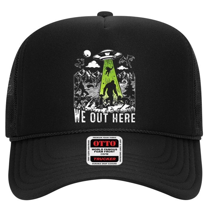 Mythical Creatures Abduction Vibrant Design Of Local Legends Trucker Hat