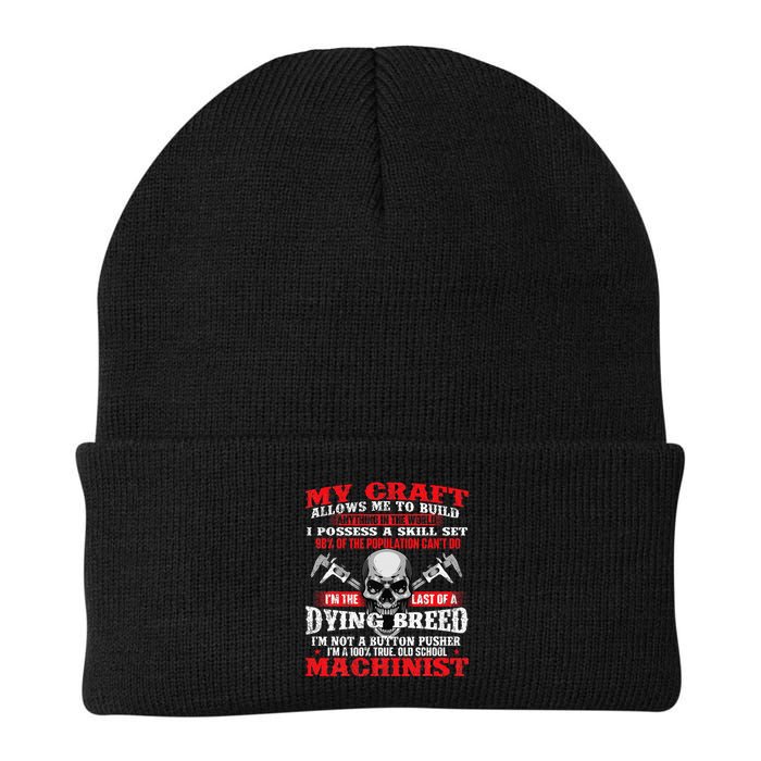 My Craft Allows Me To Build Cnc Machine Operator Machinist Knit Cap Winter Beanie