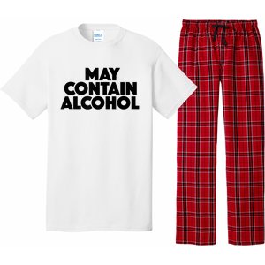 May Contain Alcohol Funny Party Outfit Drinking Quote Saying Pajama Set