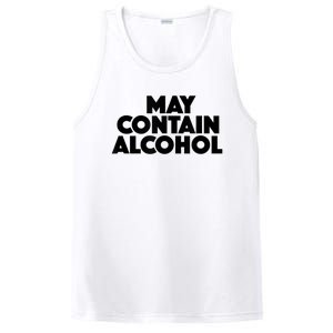 May Contain Alcohol Funny Party Outfit Drinking Quote Saying PosiCharge Competitor Tank