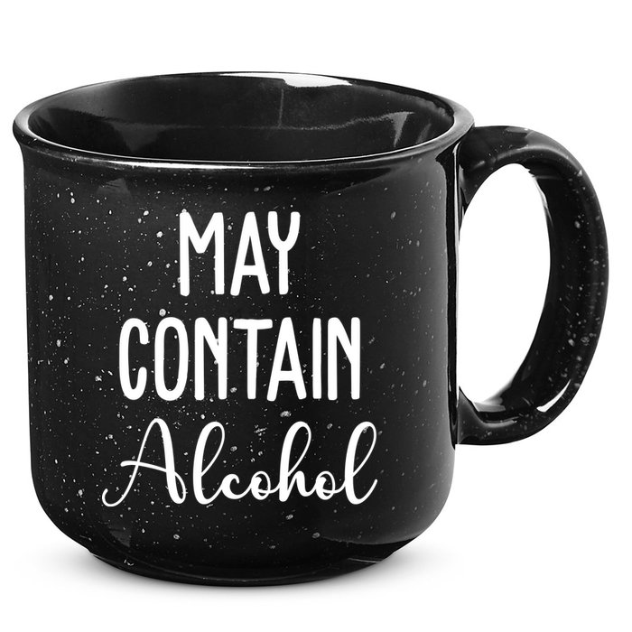 May Contain Alcohol Funny Party 15oz Campfire Ceramic Mug