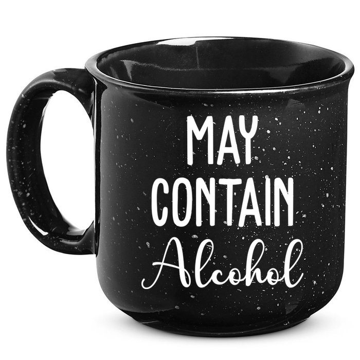 May Contain Alcohol Funny Party 15oz Campfire Ceramic Mug