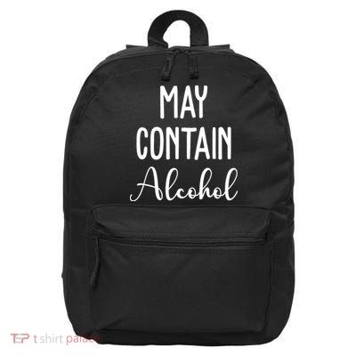 May Contain Alcohol Funny Party 16 in Basic Backpack