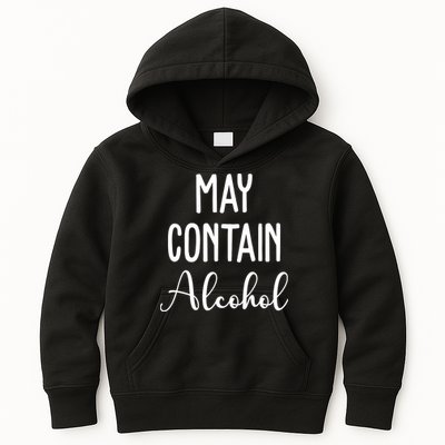 May Contain Alcohol Funny Party Kids Hoodie