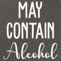 May Contain Alcohol Funny Party Cotton Canvas Backpack