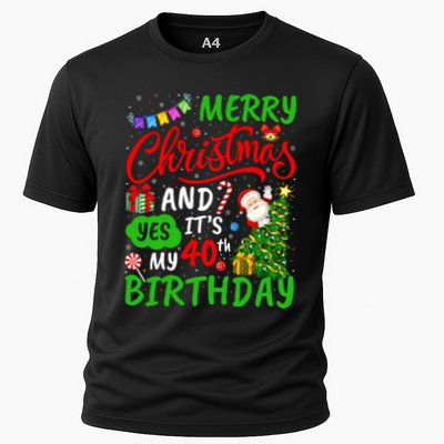 Merry Christmas And Yes ItS My 40th Birthday Christmas Performance Shirt