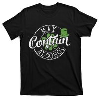 May Contain Alcohol Funny Saint Paddy's St Patrick's Day T-Shirt